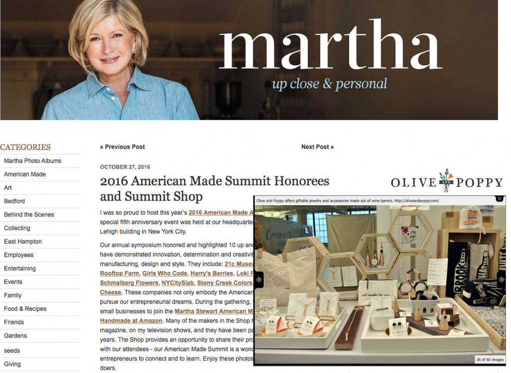 Olive and Poppy at Martha Stewart Summit