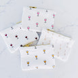 Coin Purse - Pink Wine Glasses