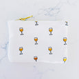 Coin Purse - Gold Wine Glasses