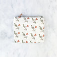 Coin Purses - Olive Leaf & Poppy Flower Print - Olive and Poppy