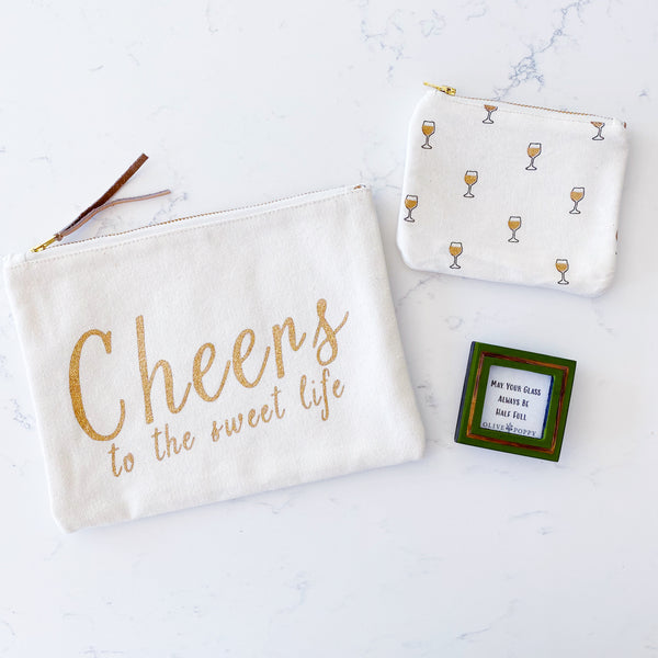 "Cheers to the Sweet Life" Gift Set - Olive and Poppy