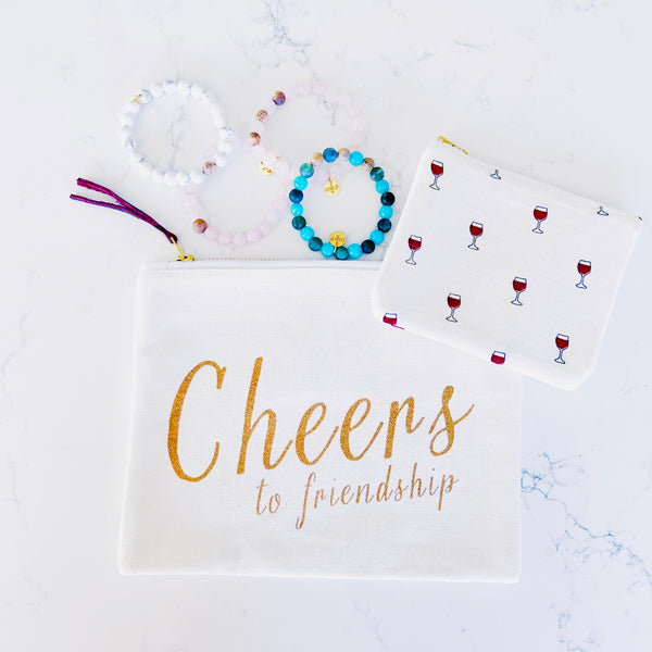 "May Your Glass Be Half Full" Gift Set