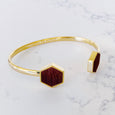 Hexagon Cuff Bracelet