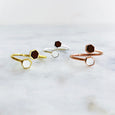 Honeycomb Ring - Gold - Olive and Poppy