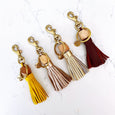 Wine Barrel Tassel Keychains