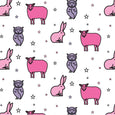 Vineyard Animal Kids Pajama Set - Emma The Jackrabbit