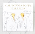 California Poppy Earrings