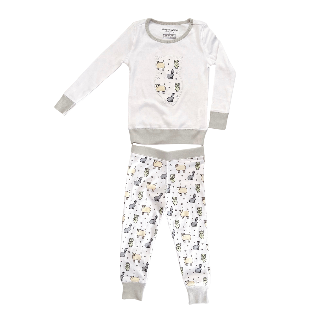 Vineyard Animal Kids Pajama Set - Alex The Owl