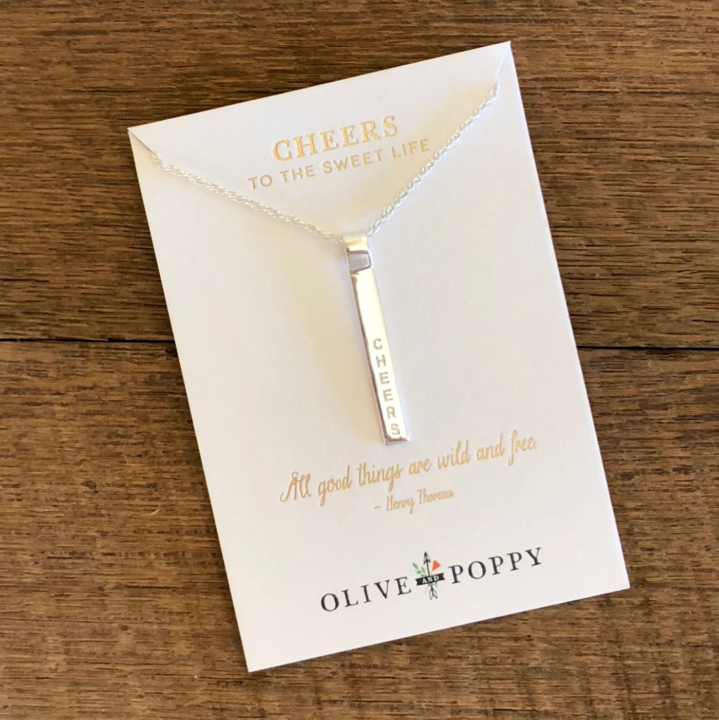 Cheers Necklace - Sweet Life - Olive and Poppy