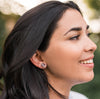 Lucite Barrel Earrings - Translucent - Olive and Poppy